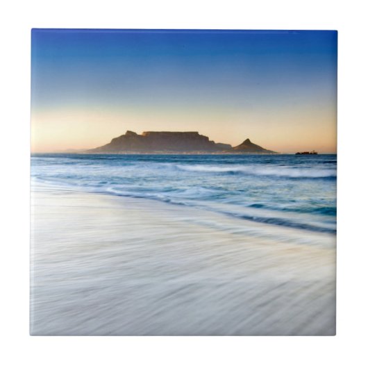 Tafelberg über die Tischbucht Fliese (Vorderseite)
