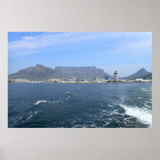 Tafelberg und Kapstadt, ZA Poster