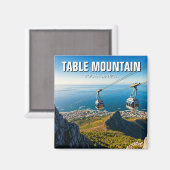 Tafelberge Ariel Cableway Südafrika Magnet (Vorderseite/Rückseite)