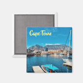 Tafelberge Kapstadt - Blick zum Hafen Magnet (Vorderseite/Rückseite)