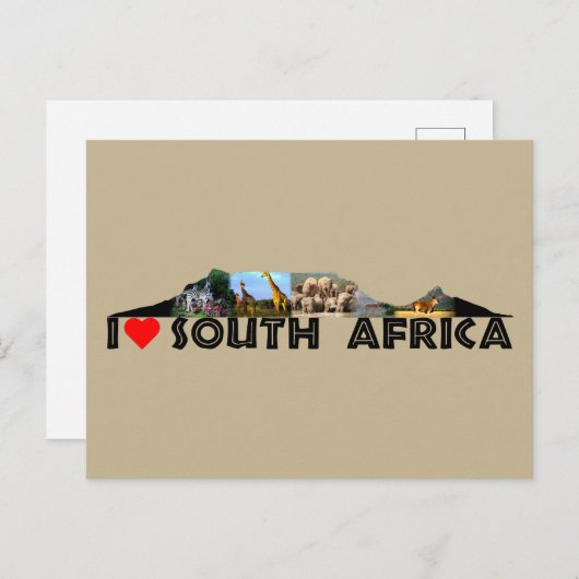 Tafelberge Postkarte (Vorne/Hinten)