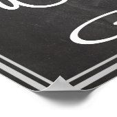 Tafelbild-Schild für Requisiten Poster (Ecke)