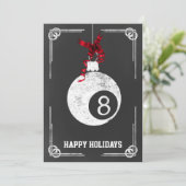 Tafelbillard Weihnachtskarten Feiertagskarte (Stehend Vorderseite)