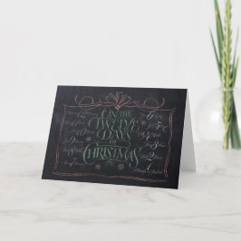 Tafelbriefe 12 Tage Weihnachtskalk Feiertagskarte
