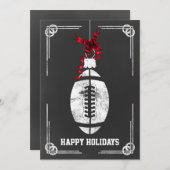 Tafelfußballspieler Weihnachtskarten Feiertagskarte (Vorne/Hinten)