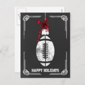 Tafelfußballspieler Weihnachtskarten Feiertagspostkarte (Vorne/Hinten)