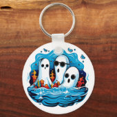 Tafelgeister zu Halloween Schlüsselanhänger (Vorderseite)