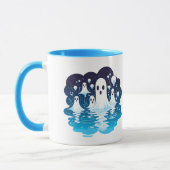 Tafelgeister zu Halloween Tasse (Links)