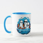 Tafelgeister zu Halloween Tasse (Links)