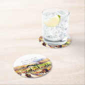 Tafelgeschirr der Weinberge im Napa-Tal Gastgesche Runder Pappuntersetzer (Vor Ort)