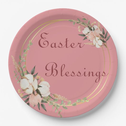 Tafelgeschirr für das Ostersegeln Pappteller (Vorderseite)