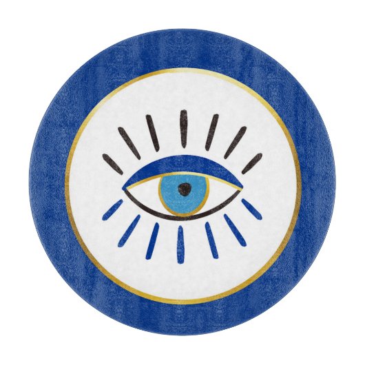 Tafelglasplatte Schneidebrett (Vorderseite)