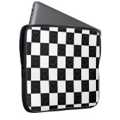 Tafelherzen in Schwarz und Weiß Laptopschutzhülle (Vorne Rechts)