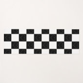 Tafelherzen in Schwarz und Weiß Yogamatte (Vorderseite (Horizontal))