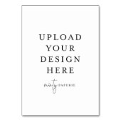 Tafelkarte - 3,5" x 5"-Portrait Tischnummer (Rückseite)