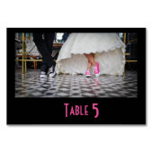 Tafelkarte 50 Diner Wedle Couple Tischnummer (Rückseite)