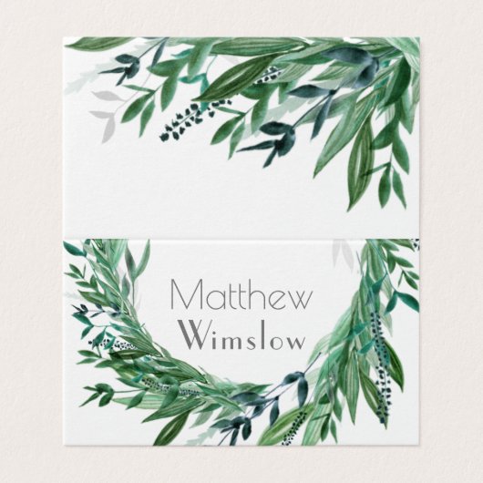 Tafelkarte, Gründesign (Außenseite Aufgefaltet)