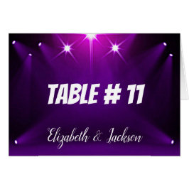 Tafelkarte Nr. 11 - Im Spotlight Wedding / Party