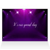 Tafelkarte Nr. 11 - Im Spotlight Wedding / Party (Innenansicht Horizontal (Oben))