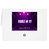 Tafelkarte Nr. 11 - Im Spotlight Wedding / Party (Rückseite Horizontal)