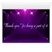 Tafelkarte Nr. 11 - Im Spotlight Wedding / Party (Innenansicht Horizontal (Unten))