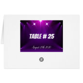 Tafelkarte Nr. 25 - In der Spotlight Hochzeit / Pa (Rückseite Horizontal)