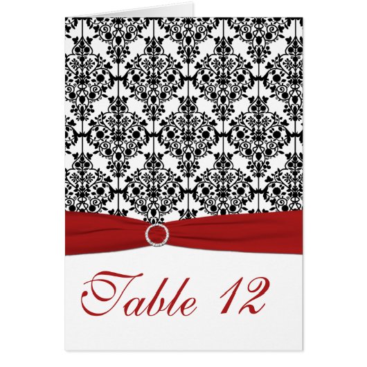 Tafelkarte Rot, Weiß und Schwarz (Vorne)