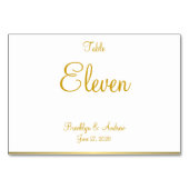 Tafelkarten mit weißen nautischen Hochzeiten, Plat Tischnummer (Rückseite)