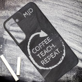 Tafelkartentee Wiederholung Monogramm Samsung Galaxy Hülle