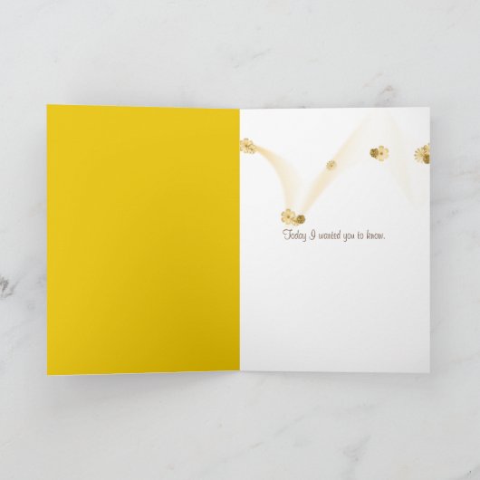 Tafelkatze in Sonnenblumen Karte (Innenseite)