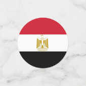 Tafelkonfetti mit ägyptischer Flagge Konfetti (Klein Vorderseite)