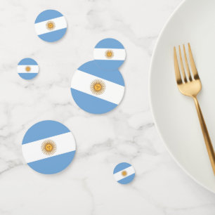 Tafelkonfetti mit argentinischer Flagge Konfetti