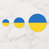 Tafelkonfetti mit der Flagge der Ukraine Konfetti (Rückseiten)