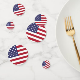 Tafelkonfetti mit der Flagge der USA Konfetti
