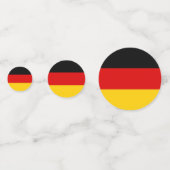 Tafelkonfetti mit der Flagge Deutschlands Konfetti (Rückseiten)