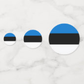 Tafelkonfetti mit der Flagge Estlands Konfetti (Rückseiten)