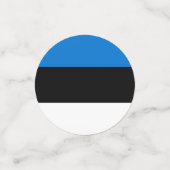 Tafelkonfetti mit der Flagge Estlands Konfetti (Klein Vorderseite)