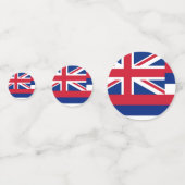 Tafelkonfetti mit der Flagge Hawaiis, USA Konfetti (Rückseiten)