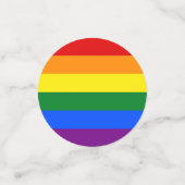 Tafelkonfetti mit der Flagge Pride Rainbow von LGB Konfetti (Klein Vorderseite)