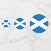 Tafelkonfetti mit der Flagge Schottlands, Vereinig Konfetti (Vorderseiten)