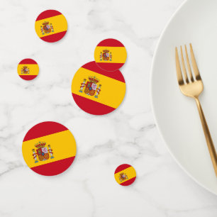 Tafelkonfetti mit der Flagge Spaniens Konfetti