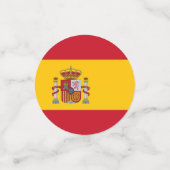 Tafelkonfetti mit der Flagge Spaniens Konfetti (Klein Vorderseite)