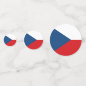 Tafelkonfetti mit der Flagge Tschechiens Konfetti (Vorderseiten)