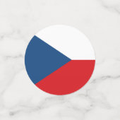 Tafelkonfetti mit der Flagge Tschechiens Konfetti (Klein Vorderseite)