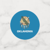 Tafelkonfetti mit der Flagge von Oklahoma Konfetti (Klein Vorderseite)