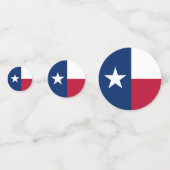 Tafelkonfetti mit der Flagge von Texas Konfetti (Rückseiten)
