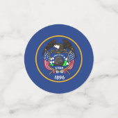 Tafelkonfetti mit der Flagge von Utah Konfetti (Klein Vorderseite)