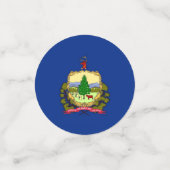 Tafelkonfetti mit der Flagge von Vermont Konfetti (Klein Vorderseite)