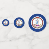 Tafelkonfetti mit der Flagge von Virginia Konfetti (Vorderseiten)