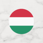 Tafelkonfetti mit ungarischer Flagge Konfetti (Klein Vorderseite)